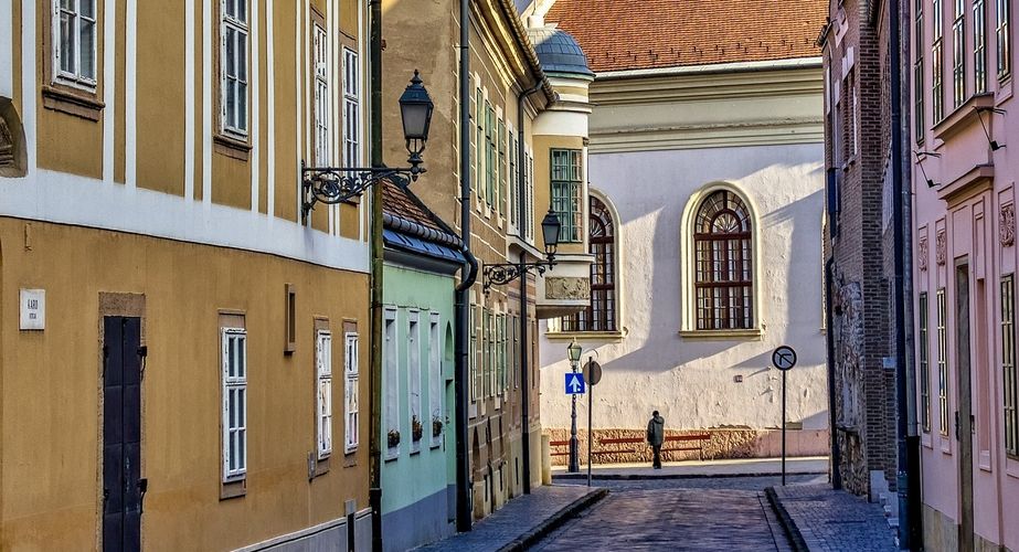 Smalle straatjes Boedapest Smalle straatjes Boedapest